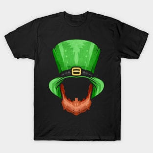 Red Beard and Green Hat For St. Patricks Day T-Shirt